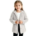 thumbnail image 5 of NAISIBABY Girls Fleece Jacket, Thick Warm Coat Mid Length Button-Up Long Sleeve Winter Fuzzy Outerwear White 2T, 5 of 5