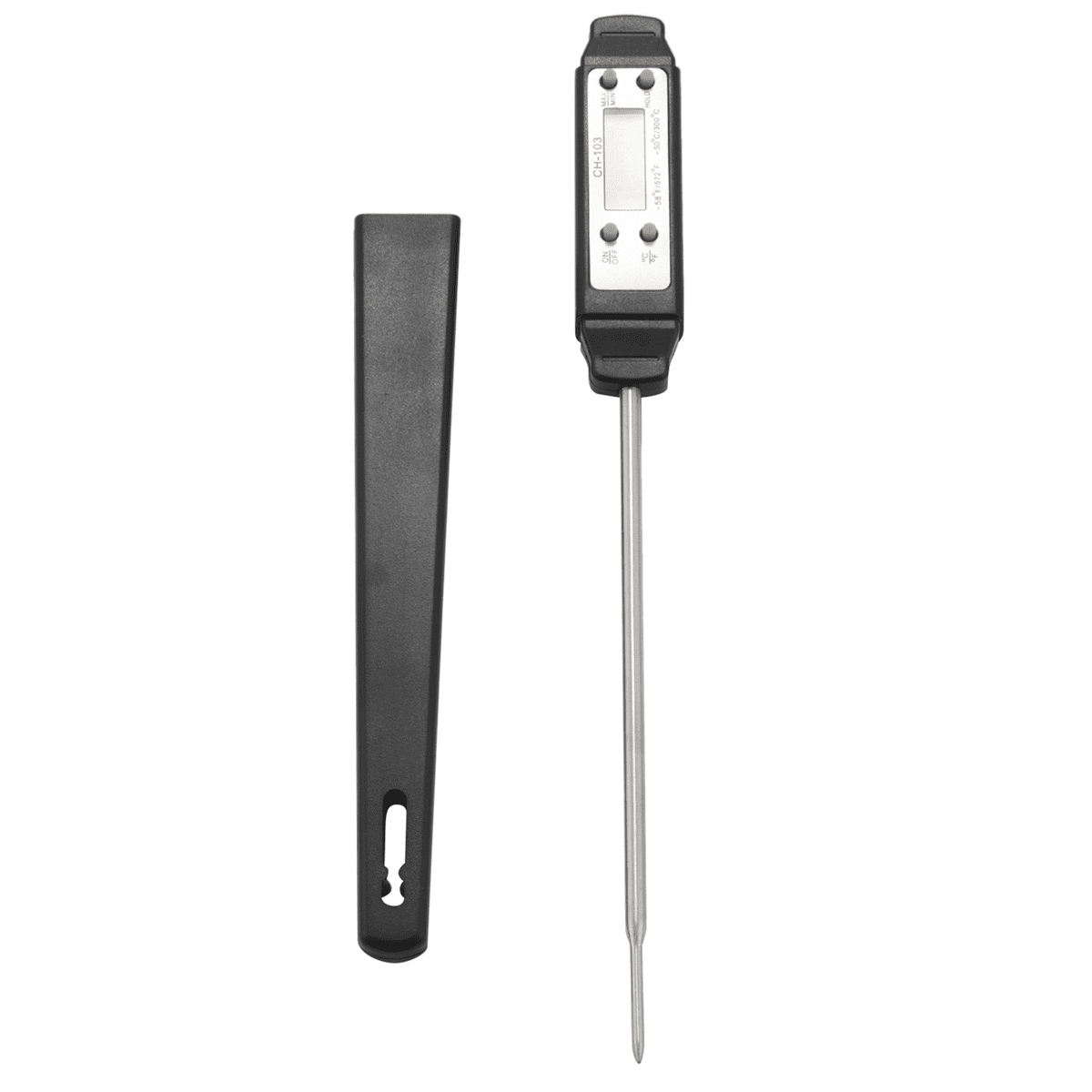 4X Cooking Food Thermometer Digital Instant Reading Meat Thermometer Barbecue Thermometer High (Black)