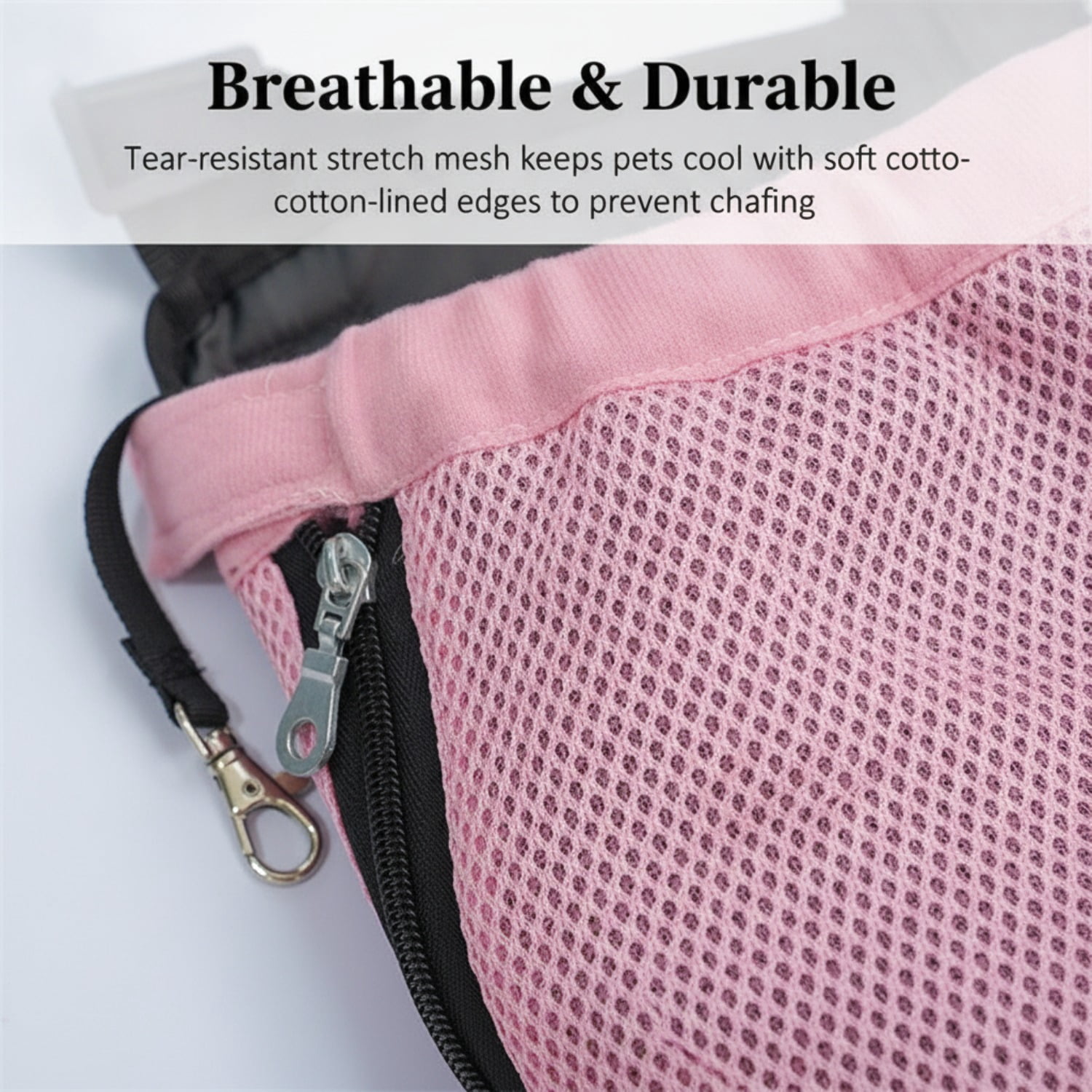 Dog Backpack Carrier, Adjustable Pet Front Carriers, Legs Out Carrying Sling Travel Bag for Small Medium Dogs 2.5-4 Lbs, Soft Wearable Puppy Chest Carry Backpacks for Walking/Hiking/Camping/Traveling