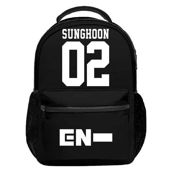 Kpop Enhypen SUNGHOON Backpack 2025 Walk Line World Tour Packsack Women Men Outdoor Rucksack Travel Bag
