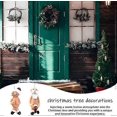 thumbnail image 4 of 6 Pcs Christmas Tree Decorations, Home Christmas Decorations, 2D Flat Pendant Santa Claus Unusual Gifts, Suitable for Tree Hanging and Holiday Party D, 4 of 5