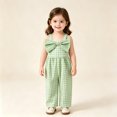 thumbnail image 2 of Rompers for Girls Lightweight Solid Sleeveless Square Neck Girls Strap Long Jumpsuit Beach Vacation Casual Outfit, 2 of 5