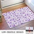 thumbnail image 3 of White Purple Butterfly Flower Pattern Door Rugs,Washable Non Slip Door Mats Indoor,Decorative Door Mats,Entry Mat Indoor for Entrance,Bedroom,Kitchen,Bathroom,16"x24", 3 of 6