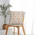 thumbnail image 5 of Pofeuu Retro Floral Print Double-sided plush pillowcase Square Throw Pillow Covers Pillows Cover for Living Room Bedroom Sofa Couch Cushion Cover（No pillow core）-26"x26", 5 of 7