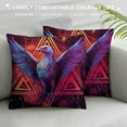 thumbnail image 3 of Nawypu  Phoenix Throw Pillow Cover Alchemy Bird Abstract Art Star Animal Boho Mythical Legend Phenix Decorative Throw Pillow Cushion Case for Home Couch Bed Sofa Car, 3 of 5