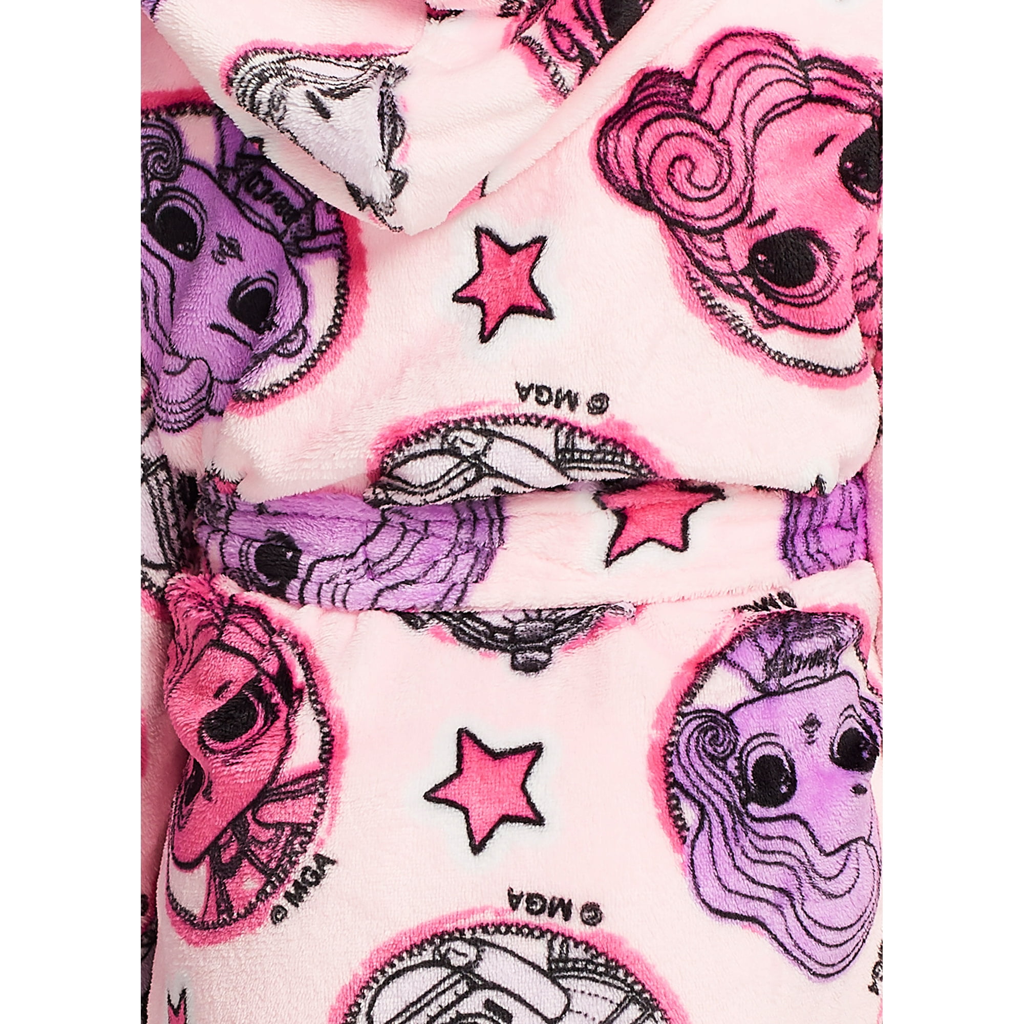 Filles LOL Surprise Robe de Sommeil Filles Polaire a Capuche Peignoir S Walmart