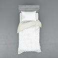 thumbnail image 2 of Geometric Duvet Cover Set, Minimalistic Like Shapes Lines Geometrical Pattern on a Plain Background, Bedding Set with Shams and Fitted Sheet, 3 Sizes, by Ambesonne, 2 of 3