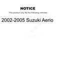 thumbnail image 2 of Transit Auto Front Disc Brake Rotors and Semi-Metallic Pads Kit for Car 2002-2005 Suzuki Aerio K8S-100373, 2 of 11