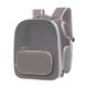thumbnail image 1 of Mochila para gatos, mochila para mascotas con malla ventilada, mochila transportadora para gatos pequeños, bolsa de viaje para mascotas para viajes de Marrón oscuro, 1 of 8