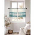 thumbnail image 2 of Light Blue Coastal Sheer Curtains for Living Room Bedroom Summer Beach Seaside Ocean Sheer Curtains 45 Inch Long 2 Panels Set Light Filtering Curtain Window Treatments Drapes for Dining Room, 2 of 6