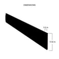 thumbnail image 3 of 3/8" Tape on 24 Feet Black J Shape Door Guard Edge Trim, 3 of 4