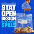 thumbnail image 4 of Ziploc&Acirc;&reg; Medium and Large Freezer Bags, Prevents Freezer Burn, Microwave & Freezer Safe, New Stay-Open Design, Stand-Up Bottom, BPA Free, 2 Pack, 4 of 6