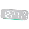 thumbnail image 1 of lingqin Digital Alarm Clock with Weekday Temperature Display Rechargeable LED Desk Clock Gray, 1 of 9