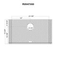 thumbnail image 2 of Ruvati Rva47300 Accessories 27-7/8" L X 15-3/4" W Silicone Basin Rack For Rvh7300 Sink -, 2 of 2