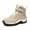 Beige, variant on YOURDIARY Womens Snow Boots Waterproof Warm Fur Lined Winter Hiking Boot Non-slip Outdoor High-Top Shoes