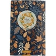 thumbnail image 6 of Thanksgiving Fall Flannel Back Vinyl Tablecloth: Colorful Autumn Leaves Acorns and Berries on Blue 60", 6 of 6