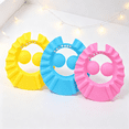 thumbnail image 4 of TELOLY 3Pcs Cute Kids Adjustable Shampoo Bath Shower Cap Hat Wash Hair Shield, 4 of 7
