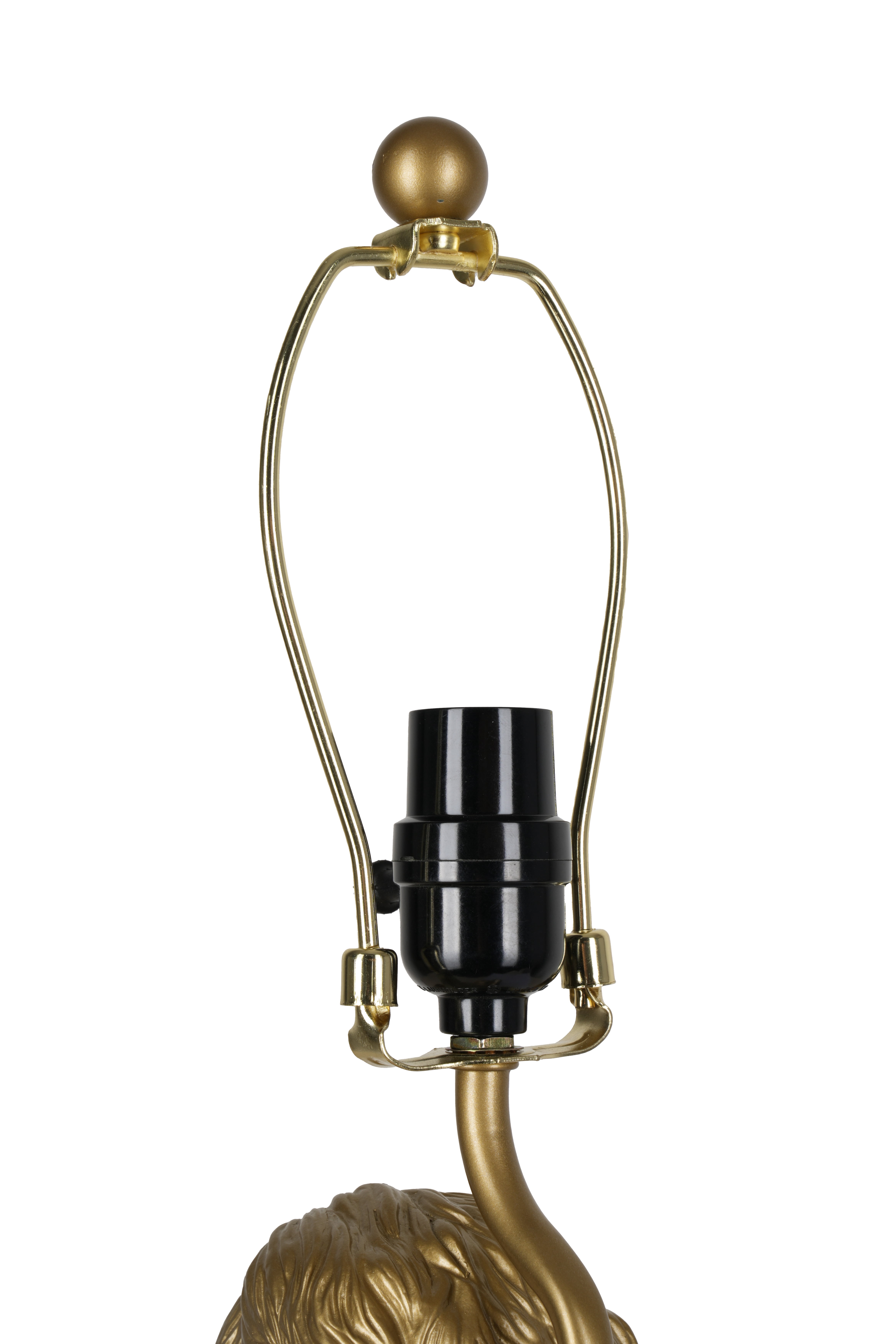 Home Decor Collection Catalina Lighting Golden Doodle Table Lamp with Painted Gold Finish and Tapered Linen Shade, 18"H