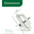 thumbnail image 6 of RuggedXL Low Pro Aluminum Mounting Clamps Truck Cover, Cap, Camper - Set of 6, 6 of 8