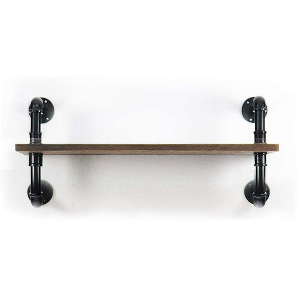 Att Industrial Pipe Shelf Wall, Iron Pipe And Wood Shelves