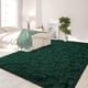thumbnail image 3 of Alfombra FlyDoit de peluche Shaggy de 152 x 24 cm, color verde oscuro, 3 of 9