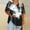 Black, variant on QUNYINEY Casual Tee Shirts Womens Short Sleeve Graphic V Neck Pullover Tops Plus Size Loose Women Tops