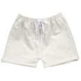 thumbnail image 4 of Zanarzt Basketball Shorts Boys Boys Shorts Toddler Unisex Pull On Jogger Shorts Girls Stretchy Cotton Pants with Pocket Grey,3-4 Years, 4 of 5