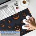 thumbnail image 4 of Long Mouse Pads for Desk,Dark Blue Halloween Pumpkin Faces Desk Mats on Top Of Desks, Desk Mouse Pad Extra Large with 3mm Non-Slip Base and Stitched Edge for Gaming,Office,Work,Home 31.5"x11.8", 4 of 6