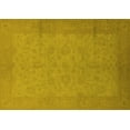 thumbnail image 1 of Ahgly Company Machine Washable Indoor Rectangle Oriental Yellow Industrial Area Rugs, 8' x 12', 1 of 4
