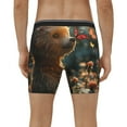 thumbnail image 2 of Men's Boxer Briefs, Sunshine Butterfly Flower Bear Soft and Breathable Mens Underwear Boxer Briefs With Widen Waist, 2 of 5