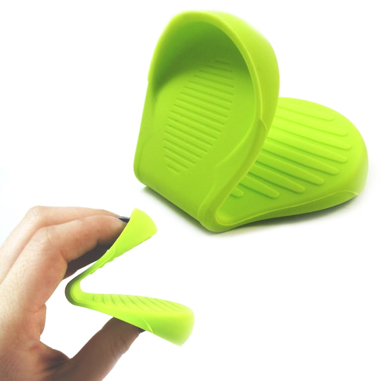 Silicone Oven Mitts & Pot Handle Covers - Heat Resistant Non-Slip Grip For Pans