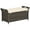Brown+White, variant on Outdoor Sofa, Outdoor Bench, Cast Aluminum Outdoor Furniture, Metal Bench with Floral Rose Accent & Antique Finish, Green, Green Patio Furniture,Aluminum Outdoor Sectional