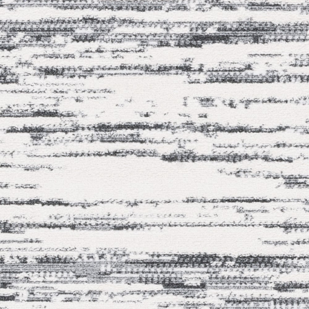 SAFAVIEH Alamo Olga Stripe Area Rug, Charcoal/Ivory, 6'7" x 6'7" Square