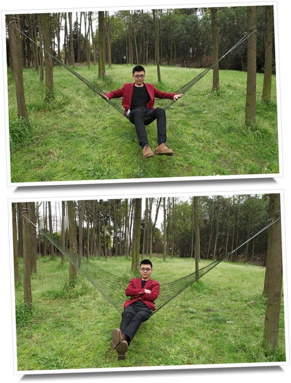 RKXQT 3 Pcs Mesh Hammock Tent with Carabiners & Ropes, Lightweight Portable Swing Chair for Kids & Adults, Outdoor Camping, Travel & Indoor Use