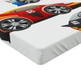 thumbnail image 2 of Ambesonne Cars Fitted Sheet 2 Pcs Set, Formula Cars Technology, Full, Multicolor, 2 of 3