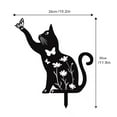 thumbnail image 6 of Callipe Cat Metal Garden Stake Personalized Weatherproof Cat Silhouette Yard Stake Outdoor Decor Ground Insert for Yard Patio Garden Lawn, 6 of 8