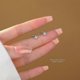 thumbnail image 4 of Mini Cross S925 Sterling Silver Earrings, Women's Versatile Screw-Back Micro-Inlaid Dainty, 4 of 5