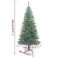 thumbnail image 2 of vidaXL Artificial Christmas Tree with Flocked Snow Green 94.5", 2 of 6