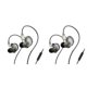 thumbnail image 1 of Seitruly Auriculares con cable Auriculares dinámicos de 3,5 mm Auriculares para correr Teléfono inteligente Auriculares manos libres Oficina Conducción Gris con micrófono 2piezas, 1 of 5
