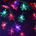 thumbnail image 2 of Cateissary Tira de luces de copo de nieve de alto brillo, lámpara de decoración para fiesta de vacaciones de Navidad, accesorio para ambientes, Iluminación navideña Multicolor 3 Metros, 2 of 6