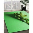thumbnail image 2 of Ahgly Company Indoor Round Patterned Stoplight Go Green Area Rugs, 4' Round, 2 of 6
