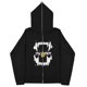 thumbnail image 1 of Sudaderas oscuras europeas y americanas para hombre y mujer, sudaderas con capucha góticas para parejas, sudaderas de Cremallera larga de talla grande Harajuku 2023, 1 of 5