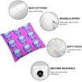 thumbnail image 4 of AWERP Skulls Skulls 2-Piece Short Plush Pillow Covers Set, All Year Round Use White, 4 of 6