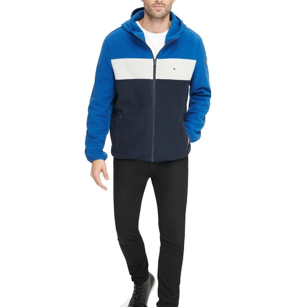Chaqueta polar de alto rendimiento con capucha Tommy Hilfiger para hombre, talla XS