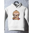 thumbnail image 3 of Cute Sloth W Candy Hoodie Toddler -Image by Shutterstock,  4 Toddler, 3 of 4