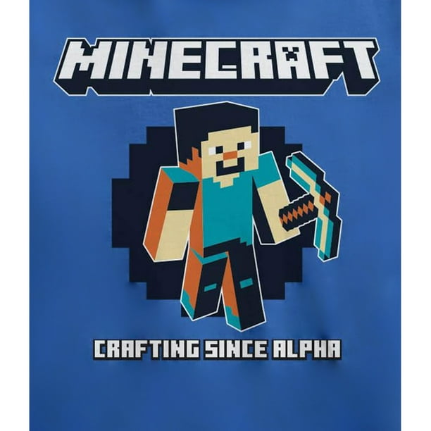 Minecraft - T-shirt CRAFTING SINCE ALPHA - Enfant 