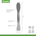 thumbnail image 6 of Tovolo Scoop and Spread Large Dual End Charcoal Gray and Viva Magenta Silicone Sandwich Spreader Tool with Nylon Handle, BPA Free Dishwasher Safe Silicone and Nylon Tool for Spreading and Scooping, 6 of 6