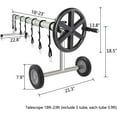 thumbnail image 3 of UBesGoo  21-Feet Wide x 40-Feet Length Aluminum Solar Swimming Inground Pool Cover Reel Set, 3 of 6