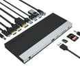 thumbnail image 5 of WAVLINK USB C Triple 4K@60Hz Display 13 in 1 Laptop Docking Station, 85W PD Charging for Mac OS and Windows, 1xDP & 2xHDMI, 4xUSB-A 3.0 (1 Charging), SD&TF Card Reader, Gigabit Ethernet, Phone Jack, 5 of 7