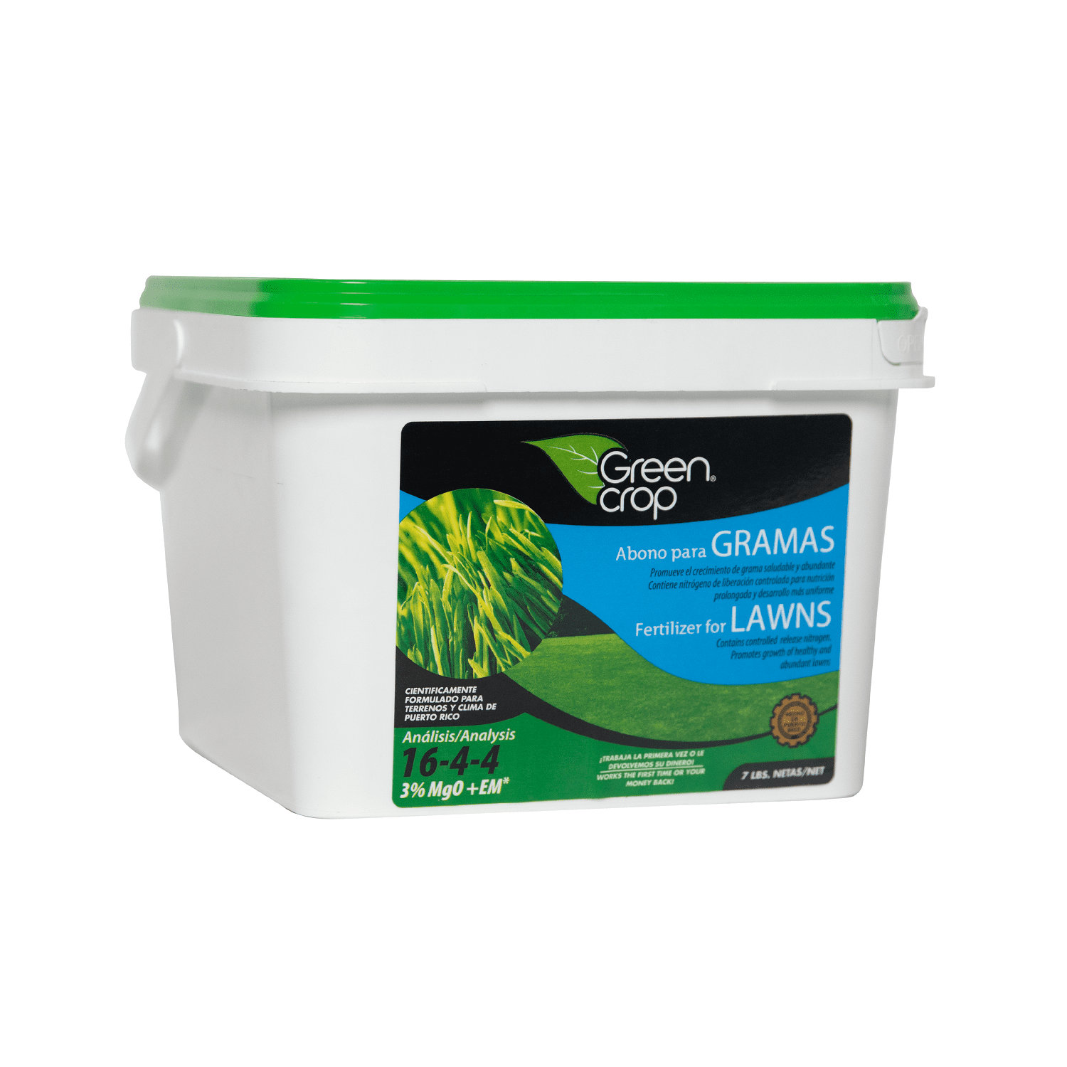 "Green Corp" Fertilizers for Lawns 16-4-4 3 percent Mgo EM 7 lb